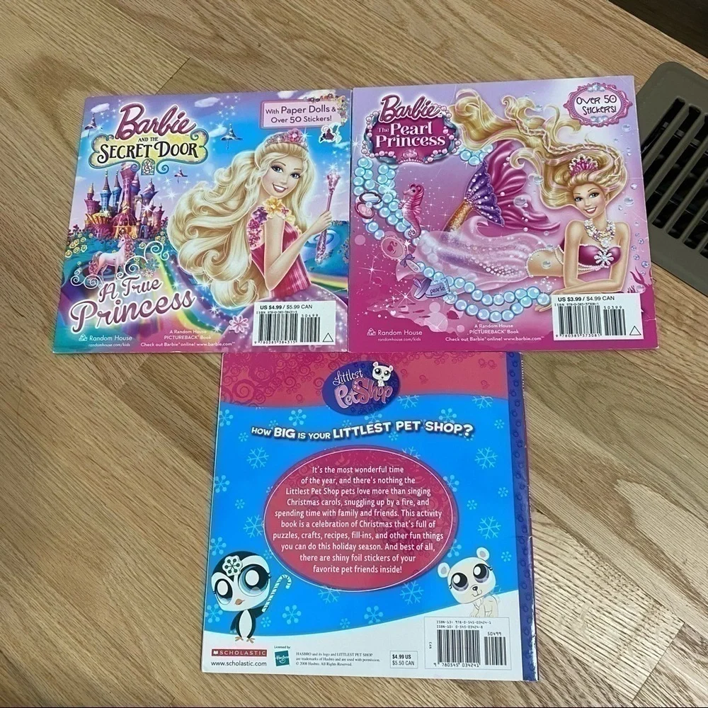 Barbie Littlest Pet Shop Book Bundle Children’s